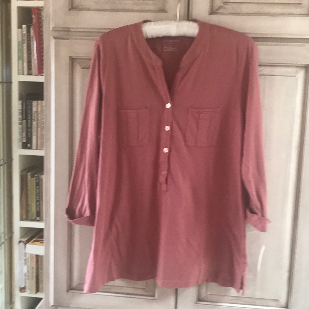Talbots top sz M salmon NWT